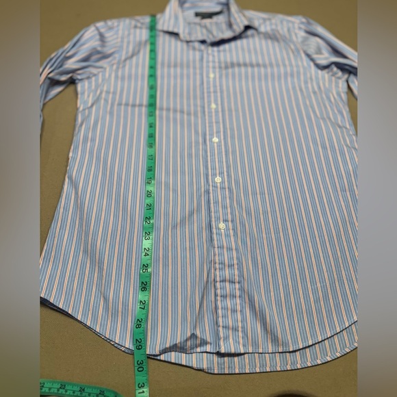 Polo by Ralph Lauren Blue Striped Button Down Shirt - Picture 6 of 6